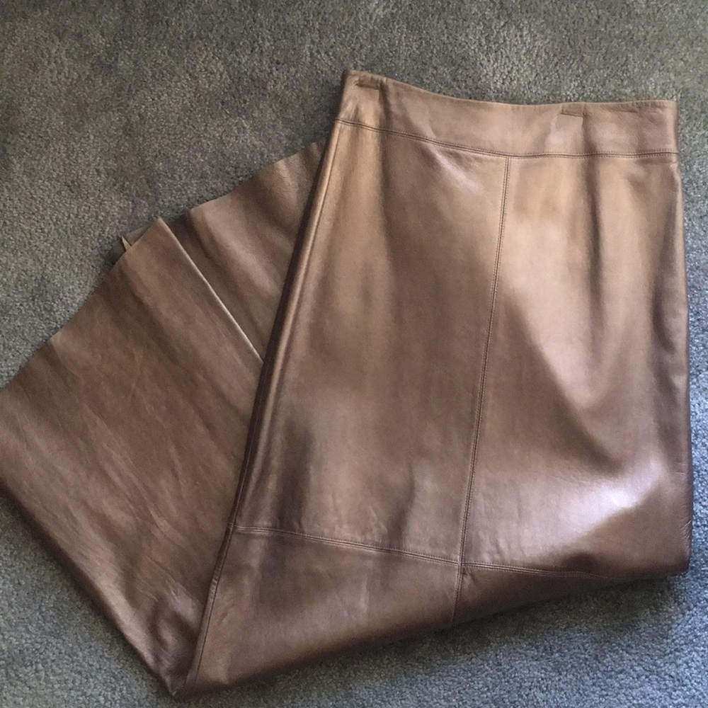 100% leather skirt